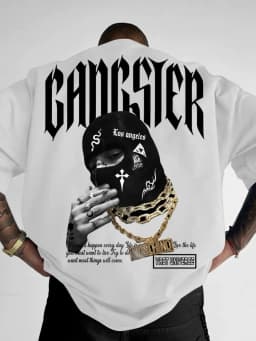 European and American men's summer personalized letter wealth print soft and breathable round neck T-shirt outdoor street top