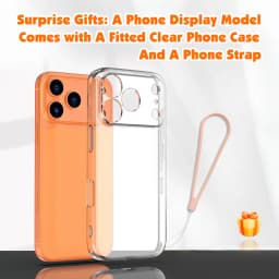 Dummy Fake Phone Model, Looks Like The Real Phone Compatible with Phone 17 Pro Orange, for Cell Phone Store Display Color screen