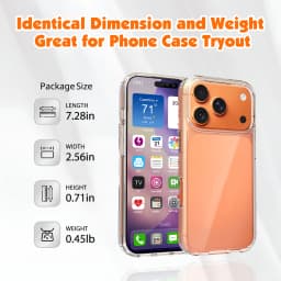 Dummy Fake Phone Model, Looks Like The Real Phone Compatible with Phone 17 Pro Orange, for Cell Phone Store Display Color screen