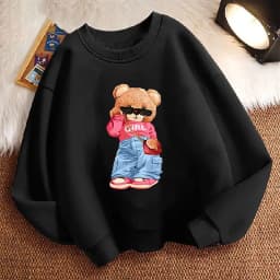 Pullover Streetwear Bear Design Y2k Kids Hoodie Hip Hop Children's Sweatshirt Hoody Casual Hoodies for Boys Girls Clothes