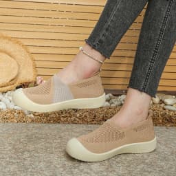 Spring 2026 Women's Casual Flat Shoes Knitted Upgraded Version Comfortable Loafers Fashionable Ladies' Footwear Free Shipping