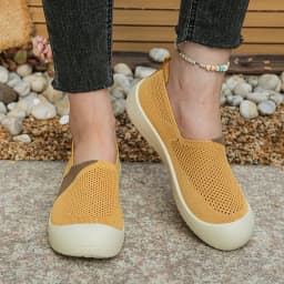 Spring 2026 Women's Casual Flat Shoes Knitted Upgraded Version Comfortable Loafers Fashionable Ladies' Footwear Free Shipping