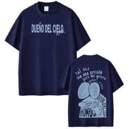 2026 Dueno Del Cielo Tour Singer Humbe Print Tees Men Women Fashion T Shirt Summer Cotton High Quality Fashion Casual T-shirts