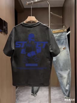 Summer 100% Cotton Men's White T Shirt Trendy Pattern Printing Soft Breathable Fabric Suitable Daily Commuting Fashionable Item