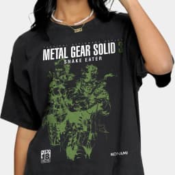 S-5XLMetal Gear Solid 3 Snake Awesome Pure Cotton Shirts Crew Neck Heartfelt Gift Metal Gear Solid Game Creative Summer T-shirt