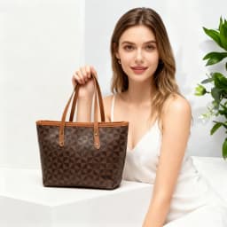 Large Capacity Shoulder Bag Women's PU Leather Handbag for Commuting and Casual Use Versatile Tote Bag