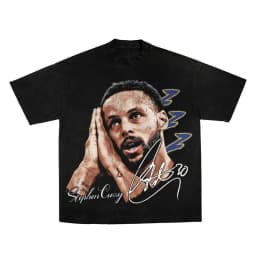 Summer Hot Selling Basketball Superstar Curry Goodnight Pattern Cotton T-shirt, Adult and Children's Fashionable Sportswear