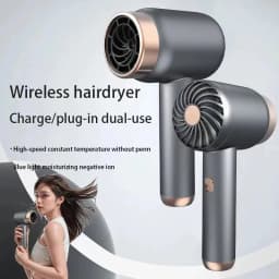 Hair Dryer Charging Portable USB Rechargeable Hairdryer High-Power Home Quick-Dry Hair Salon Travel Blow Dryer