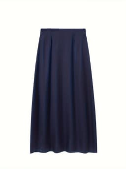 Women's Simulated Silk Satin Half Skirt Casual European American Style Wrap Buttocks Skirt for Cross-Border Fashion