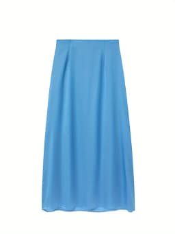 Women's Simulated Silk Satin Half Skirt Casual European American Style Wrap Buttocks Skirt for Cross-Border Fashion