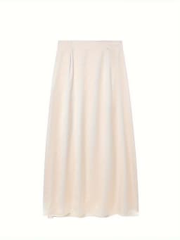 Women's Simulated Silk Satin Half Skirt Casual European American Style Wrap Buttocks Skirt for Cross-Border Fashion