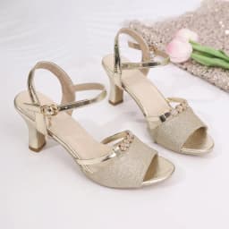 Sandals Block Heel High Heel 2026 Summer Fashion Comfortable Versatile Women Sandals One Word Buckle Open Toe High Heel Sandals