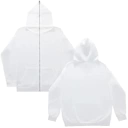 High Street Hoodie Men Retro Zip Long Sleeve Loose Black White Coats Harajuku Casual Gothic Hooded Sweatshirt Y2K Streetwear