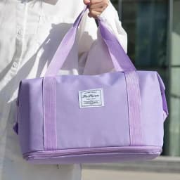 Large Capacity Waterproof Travel Bag Universal Folding Dry Wet Separation Fitness Handbag for Luggage
