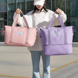 Large Capacity Waterproof Travel Bag Universal Folding Dry Wet Separation Fitness Handbag for Luggage