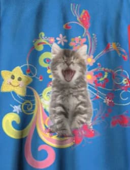 Adults and Children Happy To The Point of Blur, Quirky Yawning Cat 3D Printed Jersey, Niche Quirky Color-block Street T-shirt