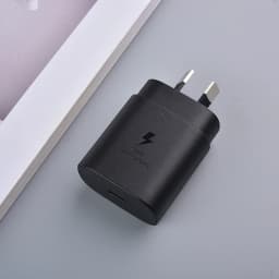 AU Plug Samsung S23 S24 FE S25 Ultra 25W Super Fast Charger Usb Type C Cord For Galaxy Note 20 A52 A72 A25 A15 A17 Power Adapter
