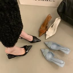 2026 Summer High Heel Women Sandals Fashion Pointed Toe Singbacks Shoes Design Style Banquet Party Sandalias Shoes