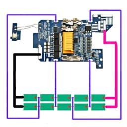 BL1830 BMS PCBA Balance Charging Circuit Board For MAKITA 18V Li-ion Battery Case Lithium Ion Batteries Pack BL1820 BL1860