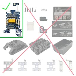 BL1830 BMS PCBA Balance Charging Circuit Board For MAKITA 18V Li-ion Battery Case Lithium Ion Batteries Pack BL1820 BL1860