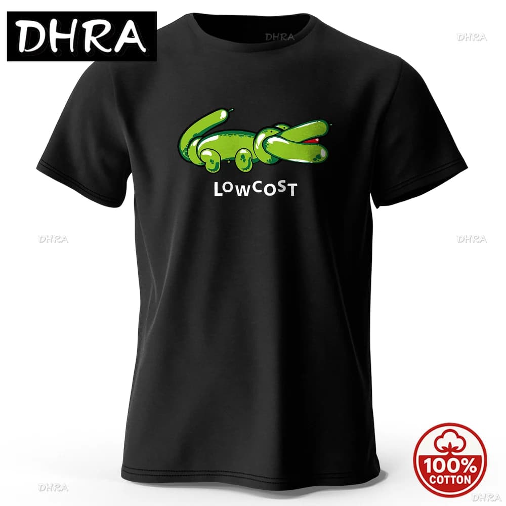 S-5XL New Style Men's Joke The Lowcost Printed T-Shirt 100% Cotton Oversized Funny Graphic Tees Summer Tops Casual Streetwear