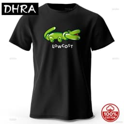 S-5XL New Style Men's Joke The Lowcost Printed T-Shirt 100% Cotton Oversized Funny Graphic Tees Summer Tops Casual Streetwear