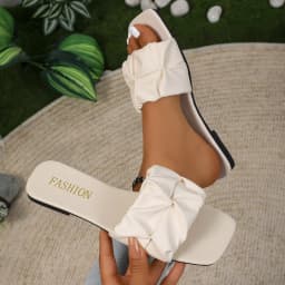 2026 New Women'S Summer Sandals, Women'S Casual And Fashionable One-Piece Sandals, Women'S Outdoor Casual Pleated Slippers