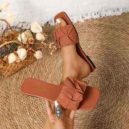 2026 New Women'S Summer Sandals, Women'S Casual And Fashionable One-Piece Sandals, Women'S Outdoor Casual Pleated Slippers