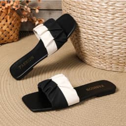 2026 New Women'S Summer Sandals, Women'S Casual And Fashionable One-Piece Sandals, Women'S Outdoor Casual Pleated Slippers