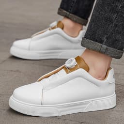 Men's casual skate shoes, sports casual shoes, and everyday outdoor hiking shoes, available in black, white, and blue