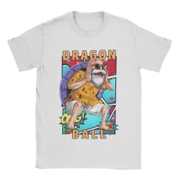 2026 New Dragon Ball Master Roshi Muten Kame Sennin Print T-shirt Short Sleeve T-shirt Men's and Women's T-shirt Men's Top