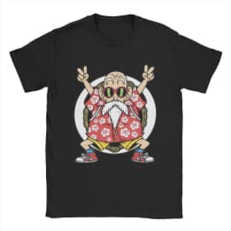 2026 New Dragon Ball Master Roshi Muten Kame Sennin Print T-shirt Short Sleeve T-shirt Men's and Women's T-shirt Men's Top