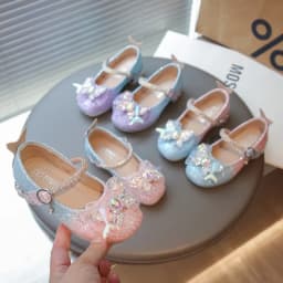 2026 Fashion Elegant Soft Sole Anti-slippery Versatile Dress Leather Shoe for Party Autumn New Children Princess Shoes for Girls