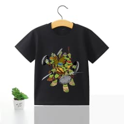 Nickelodeon Nick  Ninja Turtles  Animation Movie  100% Cotton T-Shirt  Children's Soft and Comfortable Clothing  Top