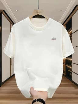 Summer 100% Cotton Men's T Shirt Soft Breathable Fabric Fashionable Train Pattern Comfortable Fit Suitable Daily Home Wear