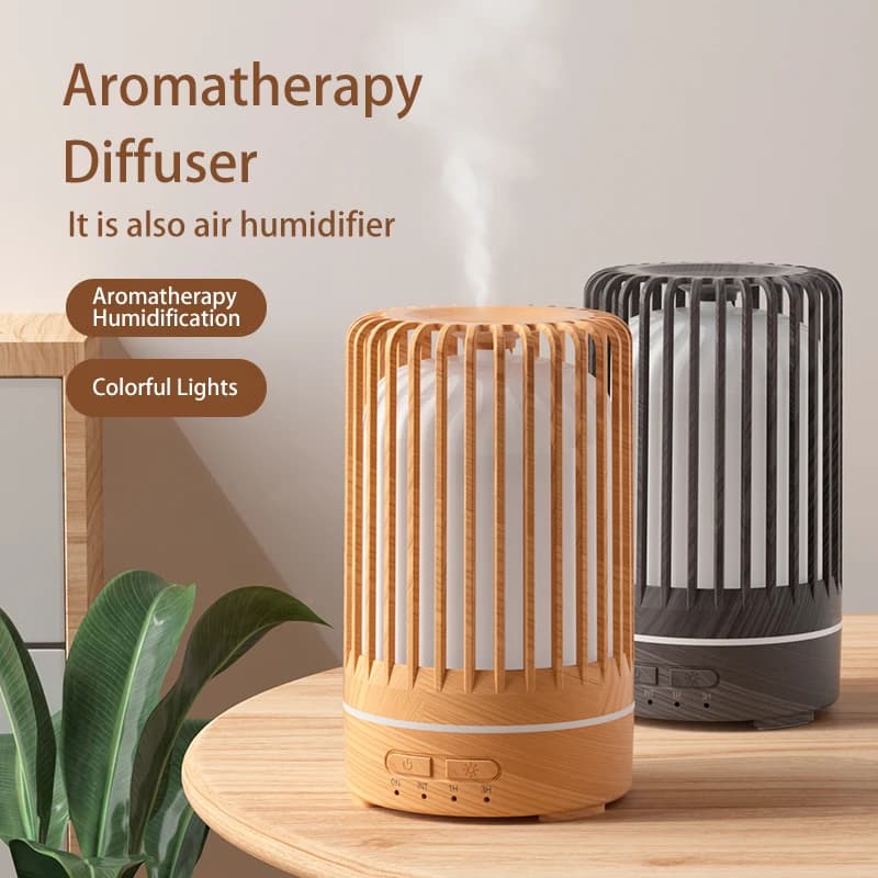 150ML Bird Cage Air Humidifier Oil Aromatherapy Diffuser Ultrasonic USB Humidifier Essential Oil Diffuser With Colorful Lights