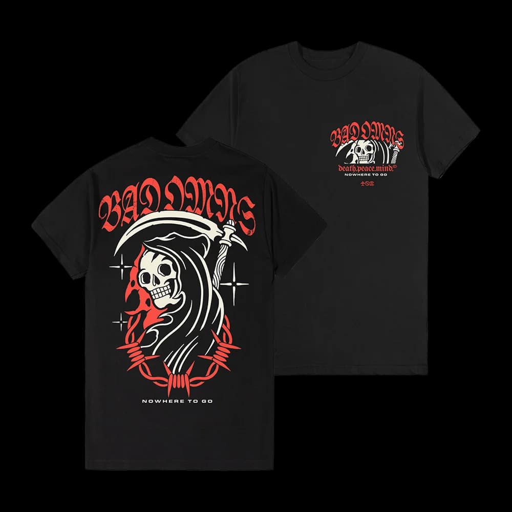 Bad Omens Nowhere To Go 100%Cotton Tshirt unisex retro rock Y2k Gothic style 2026 summer New O-neck Short Sleeve graphic shirt