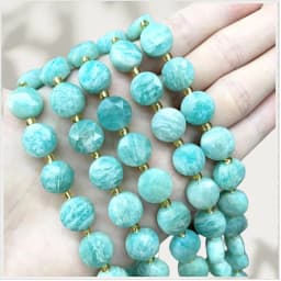 New 10MM Natural Tiger Eye Amazonite Moonlight Round Cake Loose Interval Beads DIY Jewelry Making Bracelet Necklace Accessories