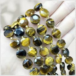 New 10MM Natural Tiger Eye Amazonite Moonlight Round Cake Loose Interval Beads DIY Jewelry Making Bracelet Necklace Accessories