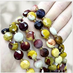 New 10MM Natural Tiger Eye Amazonite Moonlight Round Cake Loose Interval Beads DIY Jewelry Making Bracelet Necklace Accessories