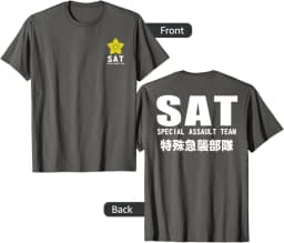 Japan Special Assault Teams Swat T-shirt Short Sleeve Casual 100% Cotton Men Shirts