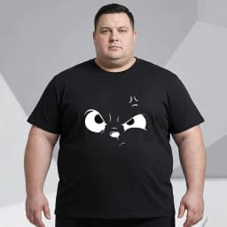 Plus Size Summer T-shirt Men Black Printed Tees 110-180kg 5XL 6XL 7XL Cotton Oversized Tops Big Size Men Clothing 플러스 크기 티셔츠