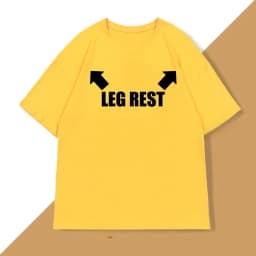 Leg Rest Joke T Shirt Women Funny Meme Tshirt Relaxing T-Shirt Short Sleeve Printed Clothing Graphic Tee Tops