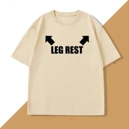 Leg Rest Joke T Shirt Women Funny Meme Tshirt Relaxing T-Shirt Short Sleeve Printed Clothing Graphic Tee Tops