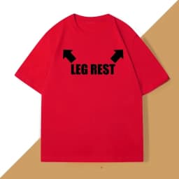 Leg Rest Joke T Shirt Women Funny Meme Tshirt Relaxing T-Shirt Short Sleeve Printed Clothing Graphic Tee Tops