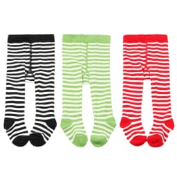 2026 Spring Fashion Toddler Baby Girl Knit Leggings Christmas Elastic Band Striped Tights Pantyhose Socks