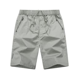 Summer Shorts Man 100% Cotton Lightweight Breathable Casual Fashion Short Pants Elastic Drawstring Outdoor Hiking Shorts