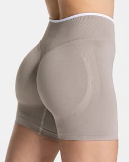 Seamless White Edge Color Block Yoga Shorts Women High Waist Butt Lifting Workout Gym Shorts Gym Running Wear Alone Leggings