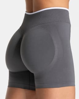 Seamless White Edge Color Block Yoga Shorts Women High Waist Butt Lifting Workout Gym Shorts Gym Running Wear Alone Leggings