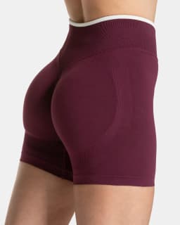 Seamless White Edge Color Block Yoga Shorts Women High Waist Butt Lifting Workout Gym Shorts Gym Running Wear Alone Leggings